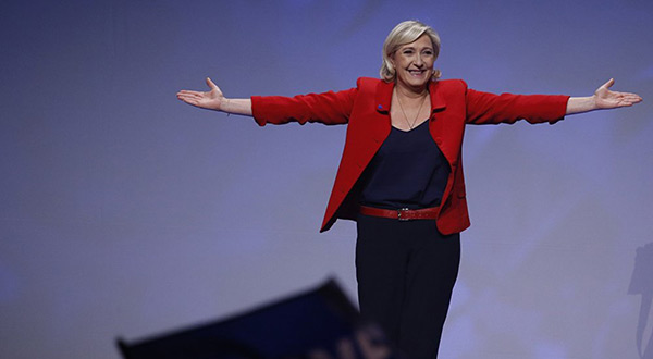 National Front leader Marine Le Pen